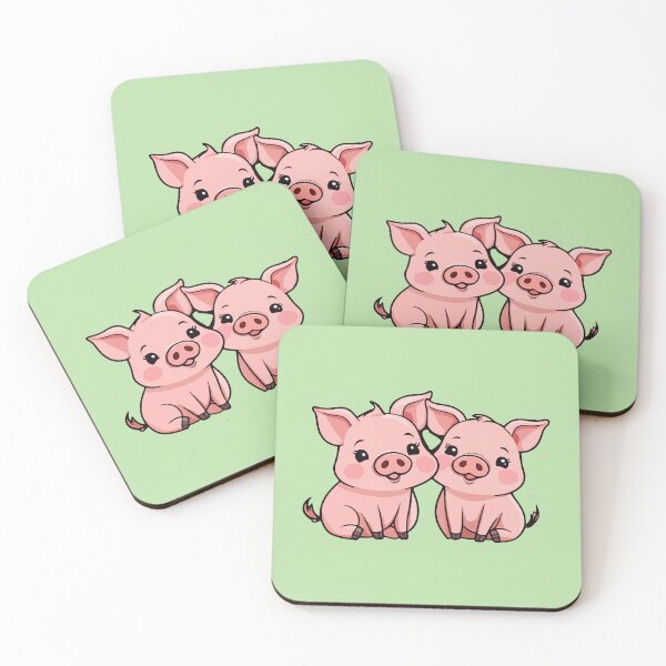 Item preview, Adorable little pigs in love designed and sold by StickerLab4.
