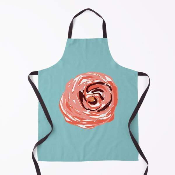 Item preview, Peach rose with Teal designed and sold by Artby-joelle.