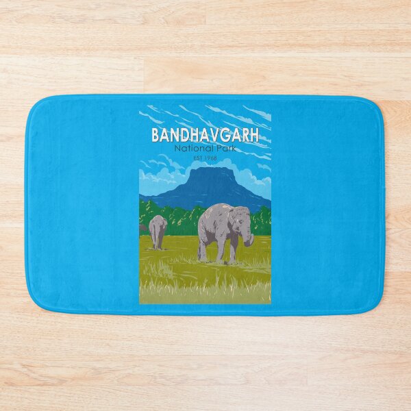 Item preview, Bandhavgarh National Park India Travel Art Vintage designed and sold by KrisSidDesigns.