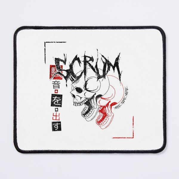 Artikelvorschau, Logo Marco Skull Demon Scrum Kanji Schwarz und Rot entworfen und verkauft von KumosBrand.