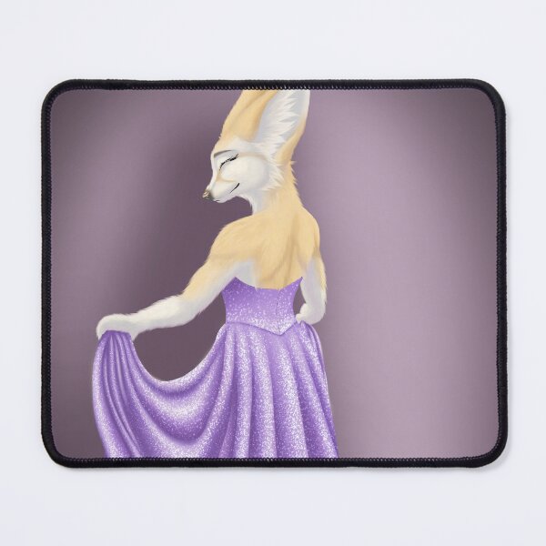 Item preview, Fennec Fox in Purple Dress designed and sold by DaisySunDoodles.