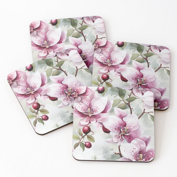 Item preview, Orchid Tile 29: Masquerade in Bloom, Spotted and Striped Exotica in Vibrant Hues designed and sold by TheBrainArt.