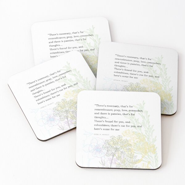 Item preview, Ophelia Quote designed and sold by prettykokopuff.