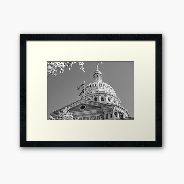 Item preview, Austin Texas State Capitol Building - Black and White designed and sold by Gregory Ballos.