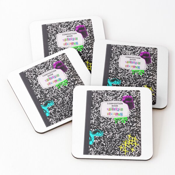 Item preview, Libraries are punk - composition book designed and sold by BitofLiz.