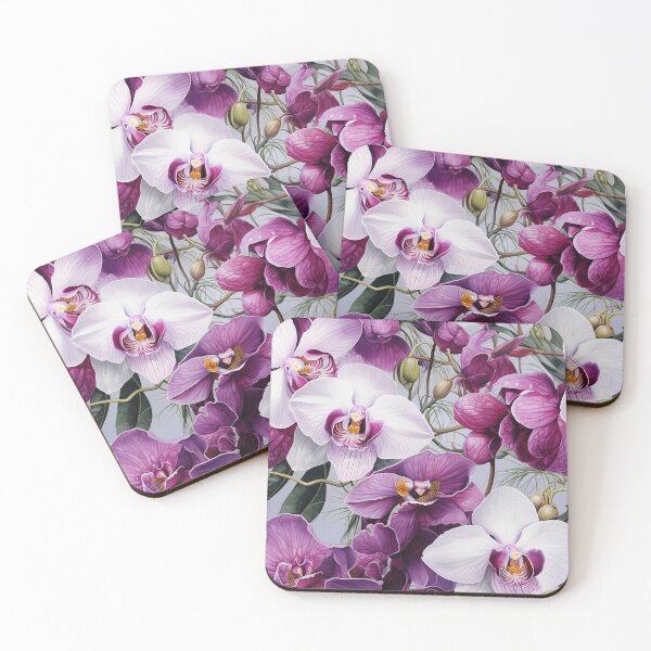 Item preview, Orchid Tile 30: Masquerade in Bloom, Spotted and Striped Exotica in Vibrant Hues designed and sold by TheBrainArt.