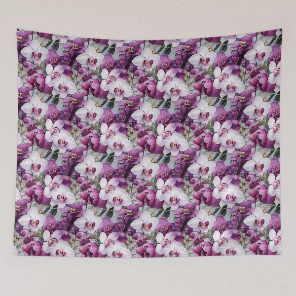 Item preview, Orchid Tile 30: Masquerade in Bloom, Spotted and Striped Exotica in Vibrant Hues designed and sold by TheBrainArt.