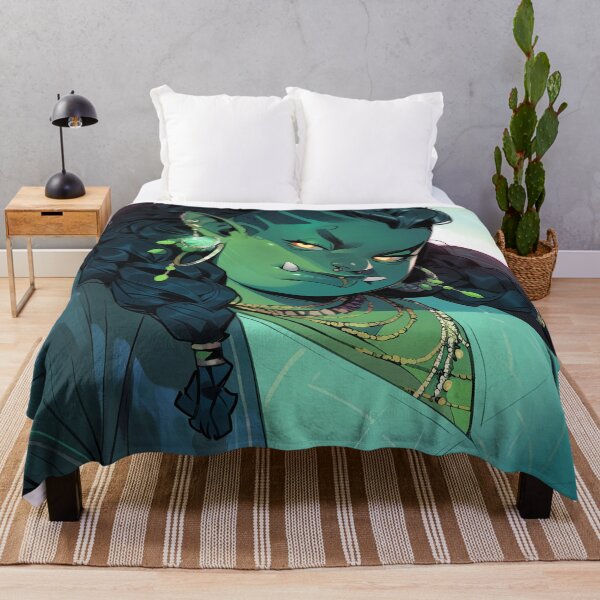 Item preview, Powerful Fantasy Orc Anime Girl designed and sold by bubblegoth.