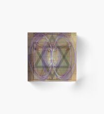 davinci vitruvian Acrylic Block