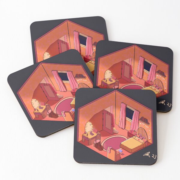 Item preview, Cozy Teenager Girly Pink Room designed and sold by Inkyprinters.