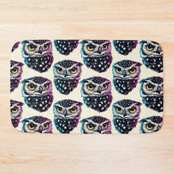 Item preview, Neon Colored Owls Pattern designed and sold by randrdesign.