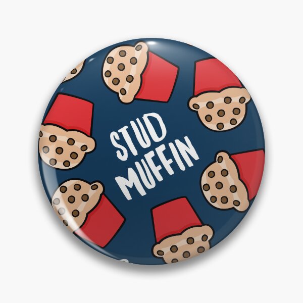 Item preview, Stud Muffin - Dark Blue designed and sold by littlearrow.