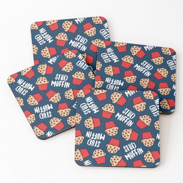 Item preview, Stud Muffin - Dark Blue designed and sold by littlearrow.