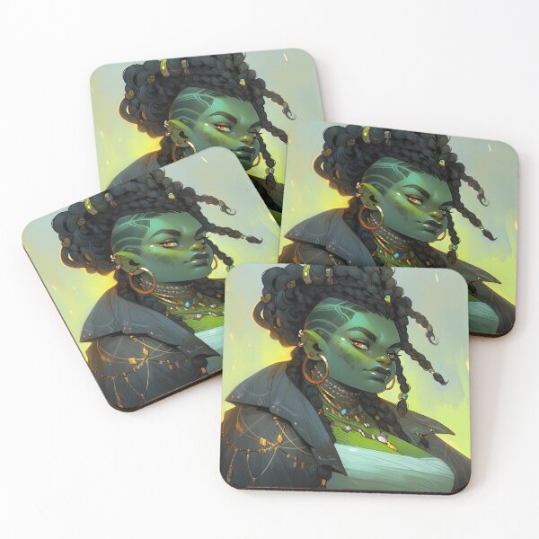 Item preview, Fantasy Warrior Orc Anime Girl designed and sold by bubblegoth.