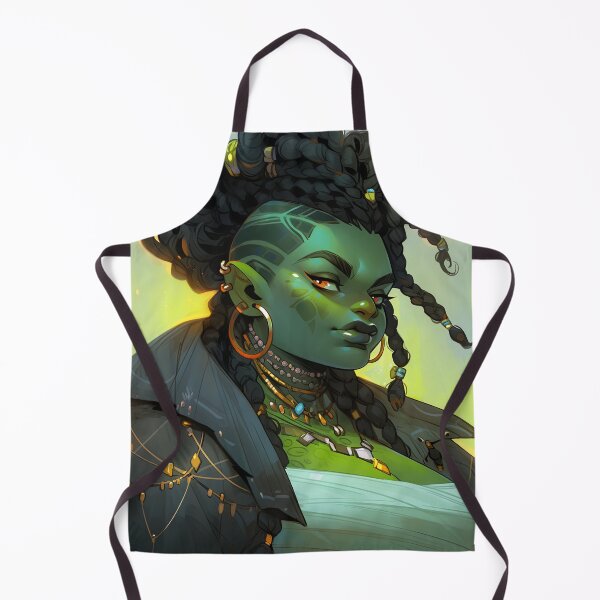 Item preview, Fantasy Warrior Orc Anime Girl designed and sold by bubblegoth.