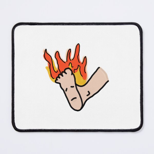Item preview, Foot on Fire designed and sold by EllisaurusArt.