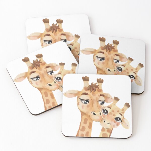 Item preview, Two cute giraffes huddled together designed and sold by tallka.