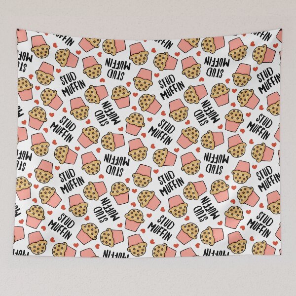 Item preview, Stud Muffin - Pink/White designed and sold by littlearrow.