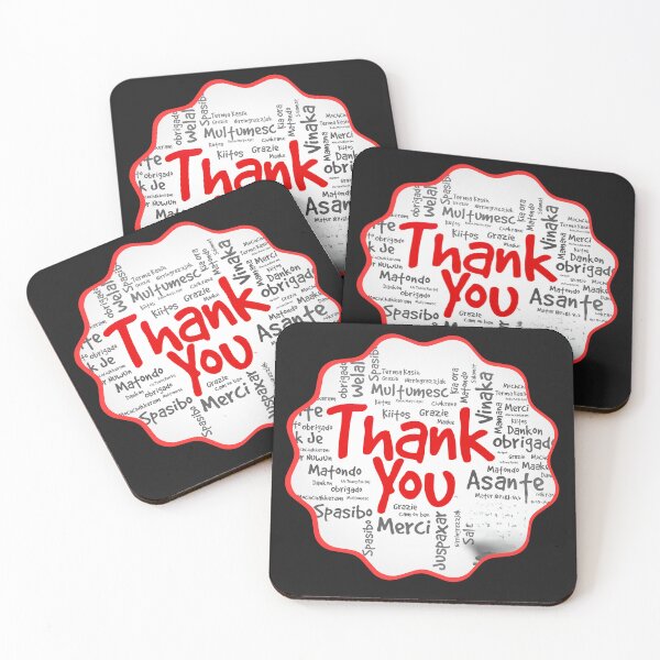 Item preview, Thank You Sticker in Many Languages designed and sold by HanaiPrint.