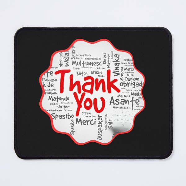Item preview, Thank You Sticker in Many Languages designed and sold by HanaiPrint.