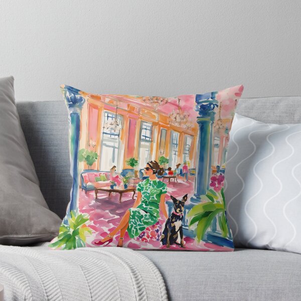 Item preview, Waiting to check-in, whimsical watercolor painting designed and sold by SophieClimaArt.