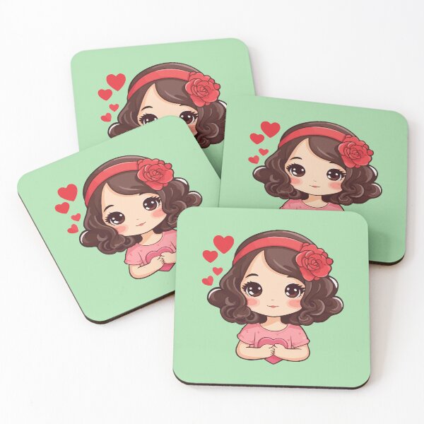Item preview, Girl with heart designed and sold by StickerLab4.