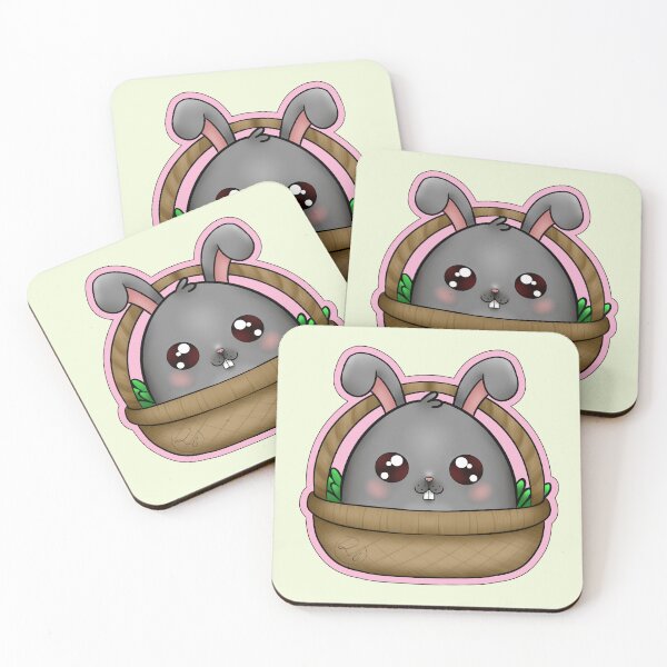 Item preview, Cute black bunny easter designed and sold by Drawersofdraw.