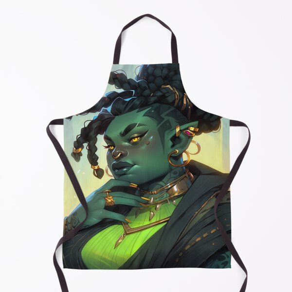 Item preview, Majestic Fantasy Orc Queen Anime Girl designed and sold by bubblegoth.