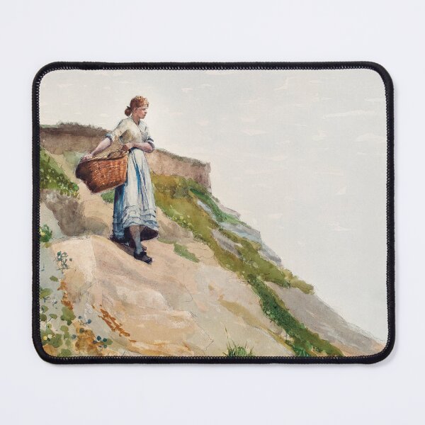 Item preview, Girl Carrying a Basket by Winslow Homer 1882 designed and sold by Suzana Djordjevic.