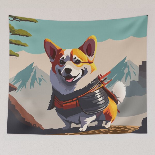 Item preview, Temple Corgi designed and sold by Corgi-at-night.