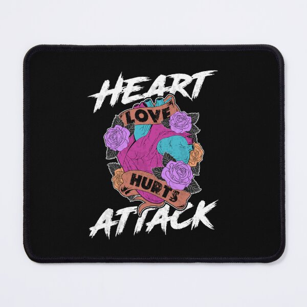 Item preview, Pink and White Love Hurts Rose Heart Logo designed and sold by KumosBrand.