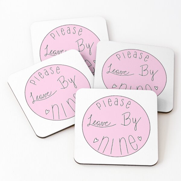 Item preview, Please leave by nine in pink designed and sold by MadebyJam.