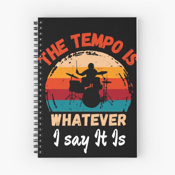 Item preview, The tempo is whatever I say It is - funny Vintage Sunset drummer  designed and sold by Micro-dose.