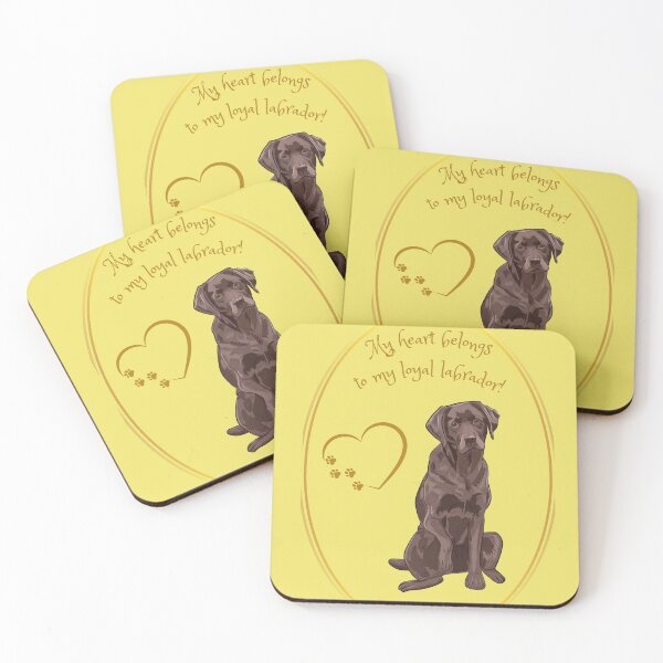 Item preview, My heart belongs to my loyal labrador! designed and sold by ZingZest.
