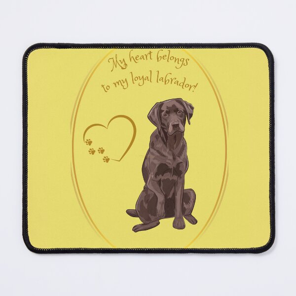 Item preview, My heart belongs to my loyal labrador! designed and sold by ZingZest.