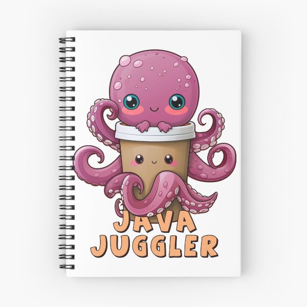 Item preview, Java Juggler - Cute Funny Kawaii Coffee Octopus designed and sold by JayCally.