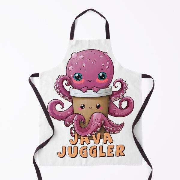 Item preview, Java Juggler - Cute Funny Kawaii Coffee Octopus designed and sold by JayCally.