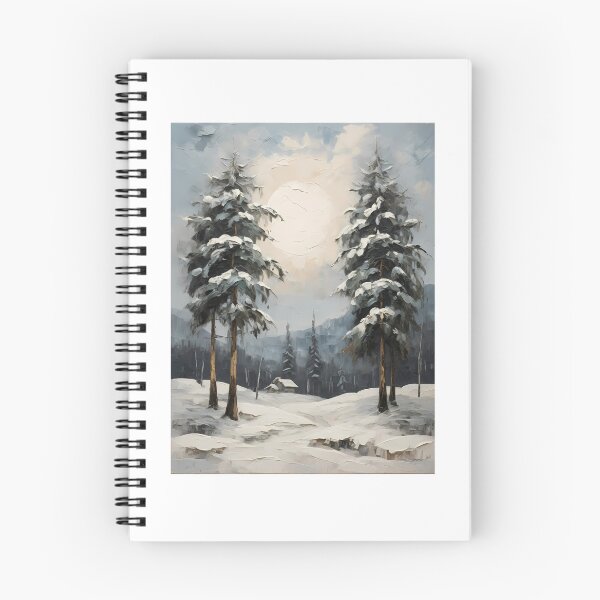 Item preview, A snowy landscape in the mountains, vintage oil painting designed and sold by CreativeSparkzz.