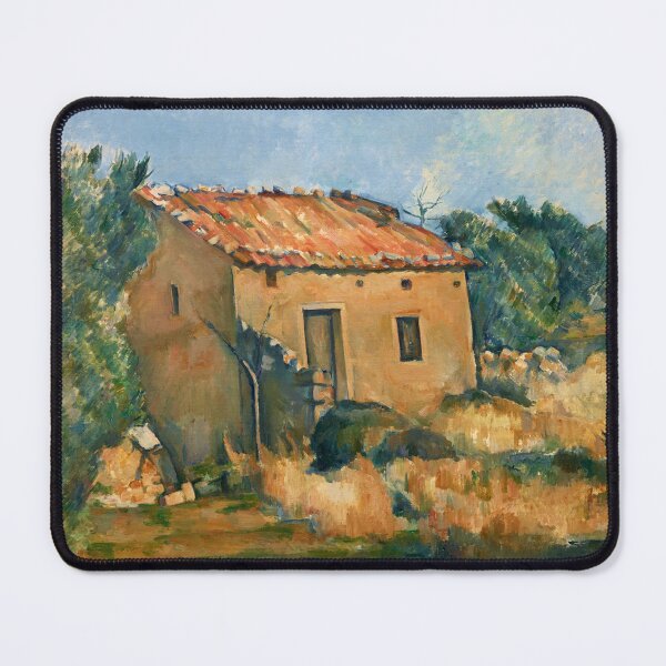 Item preview, Paul Cézanne's Abandoned House near Aix-en-Provence (1885–1887) landscape painting designed and sold by Suzana Djordjevic.