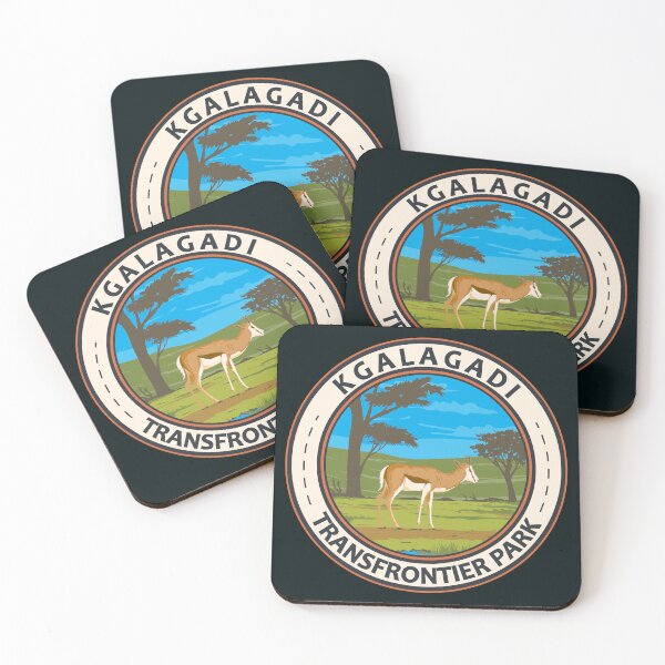 Item preview, Kgalagadi Transfrontier Park Travel Art Badge designed and sold by KrisSidDesigns.