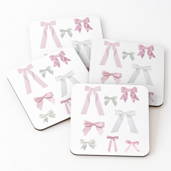 Item preview, Pink and White Bows designed and sold by verycoolandnice.