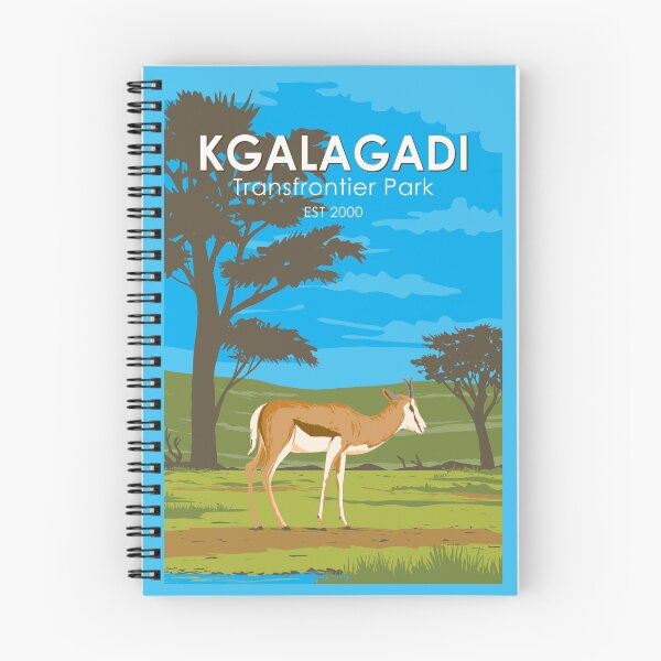 Item preview, Kgalagadi Transfrontier Park Travel Art Vintage designed and sold by KrisSidDesigns.