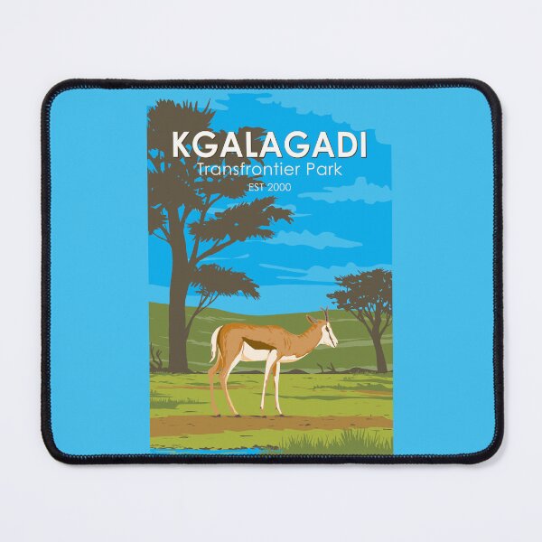 Item preview, Kgalagadi Transfrontier Park Travel Art Vintage designed and sold by KrisSidDesigns.