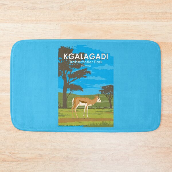 Item preview, Kgalagadi Transfrontier Park Travel Art Vintage designed and sold by KrisSidDesigns.