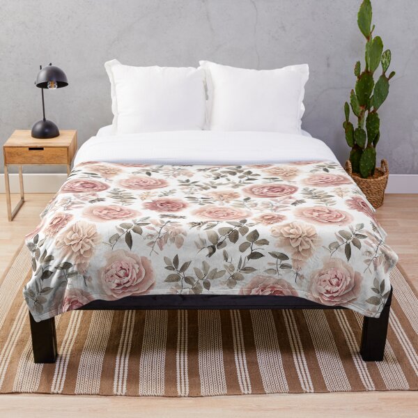 Item preview, Blush Botanical Flowers Cream Beige Taupe designed and sold by TuckerLogan.