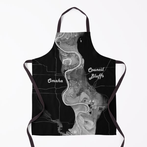 Item preview, Missouri River dividing Nebraska and Iowa, in negative designed and sold by DreamingBeetle.