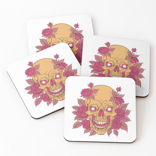 Item preview, Skull with flowers designed and sold by AngeMNunez.