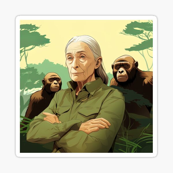 Item preview, Jane Goodall | Hip Hop style designed and sold by ComicsFactory.