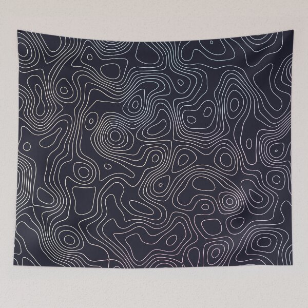Item preview, Pastel topographic map designed and sold by SweetLog.