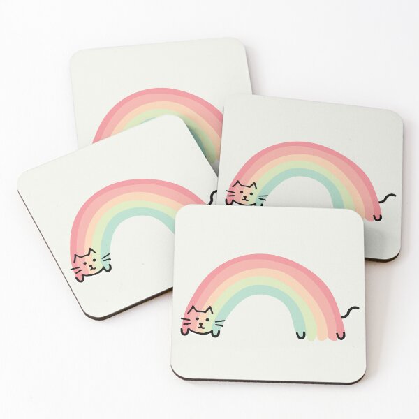 Item preview, Cute Rainbow Cat Pastel  designed and sold by Art-of-amine.